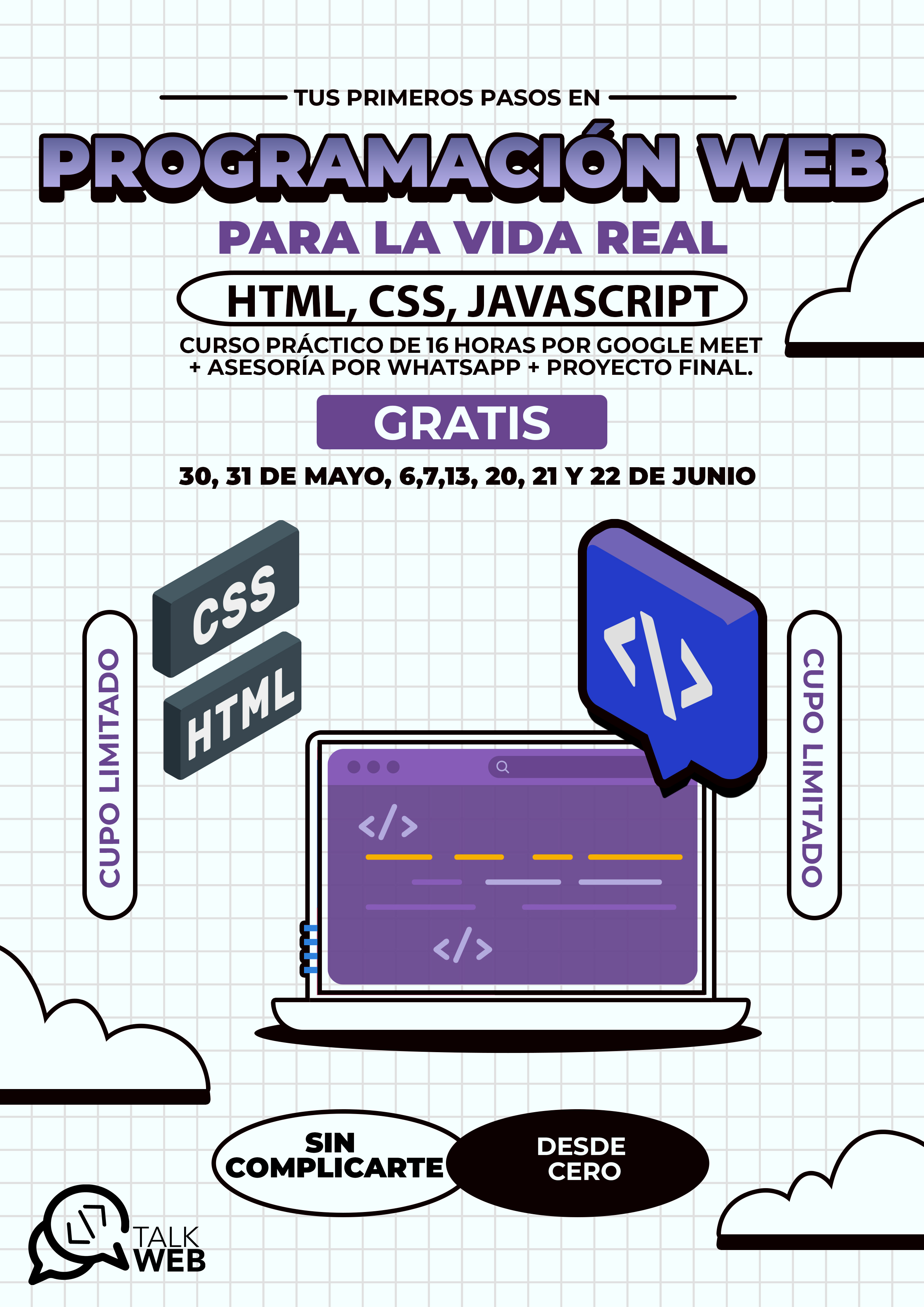 Programación Web para la Vida Real 16h Gratuito