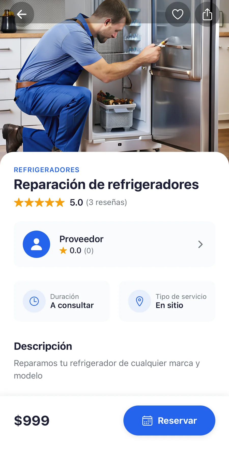 App del cliente, captura 3