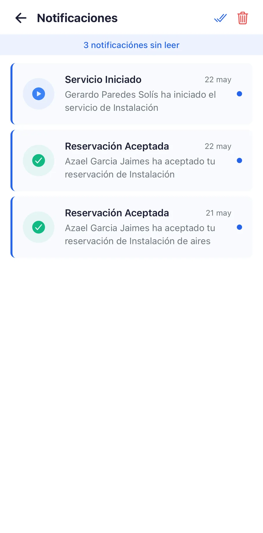 App del cliente, captura 6
