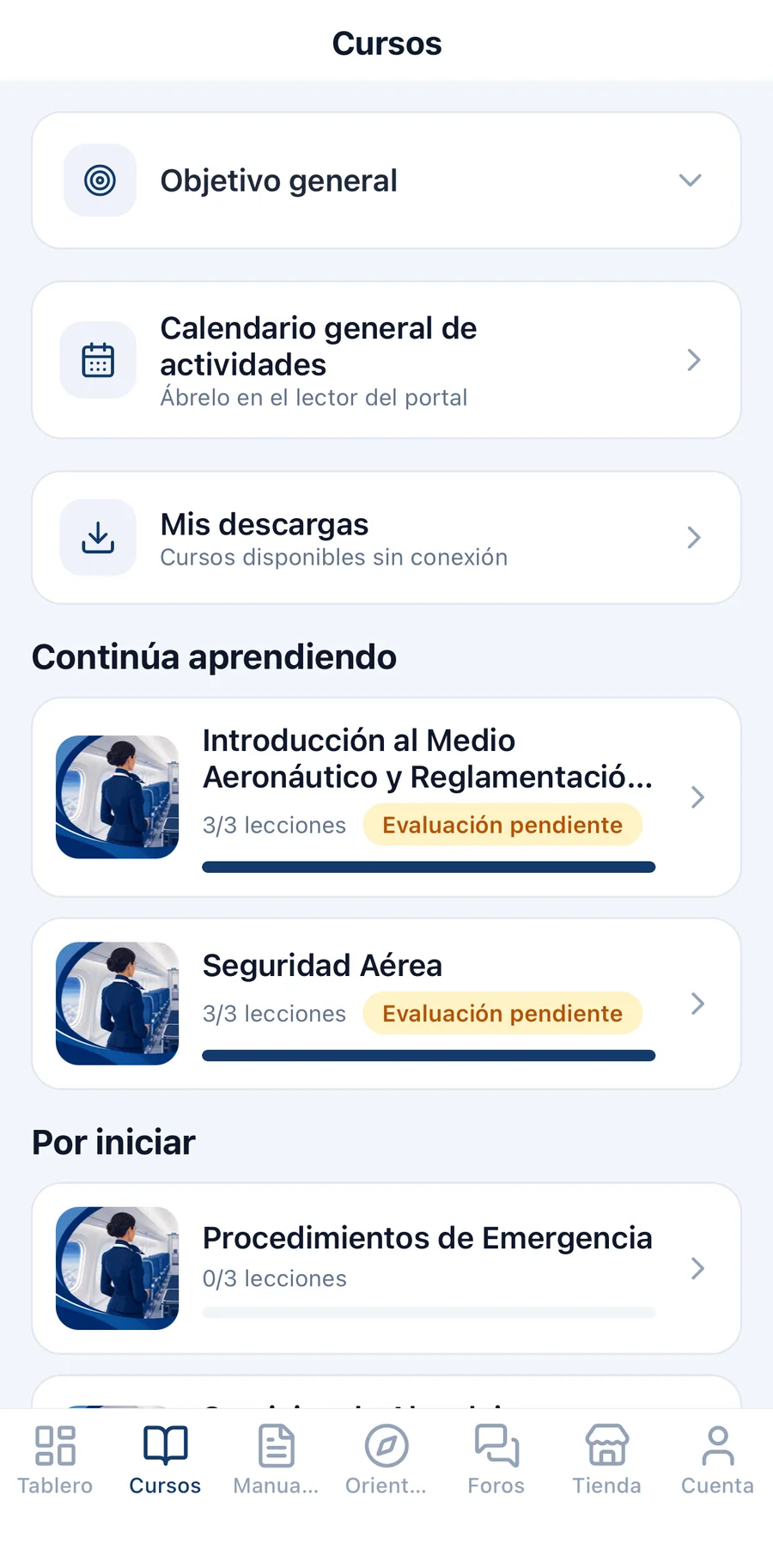 App móvil, captura 4