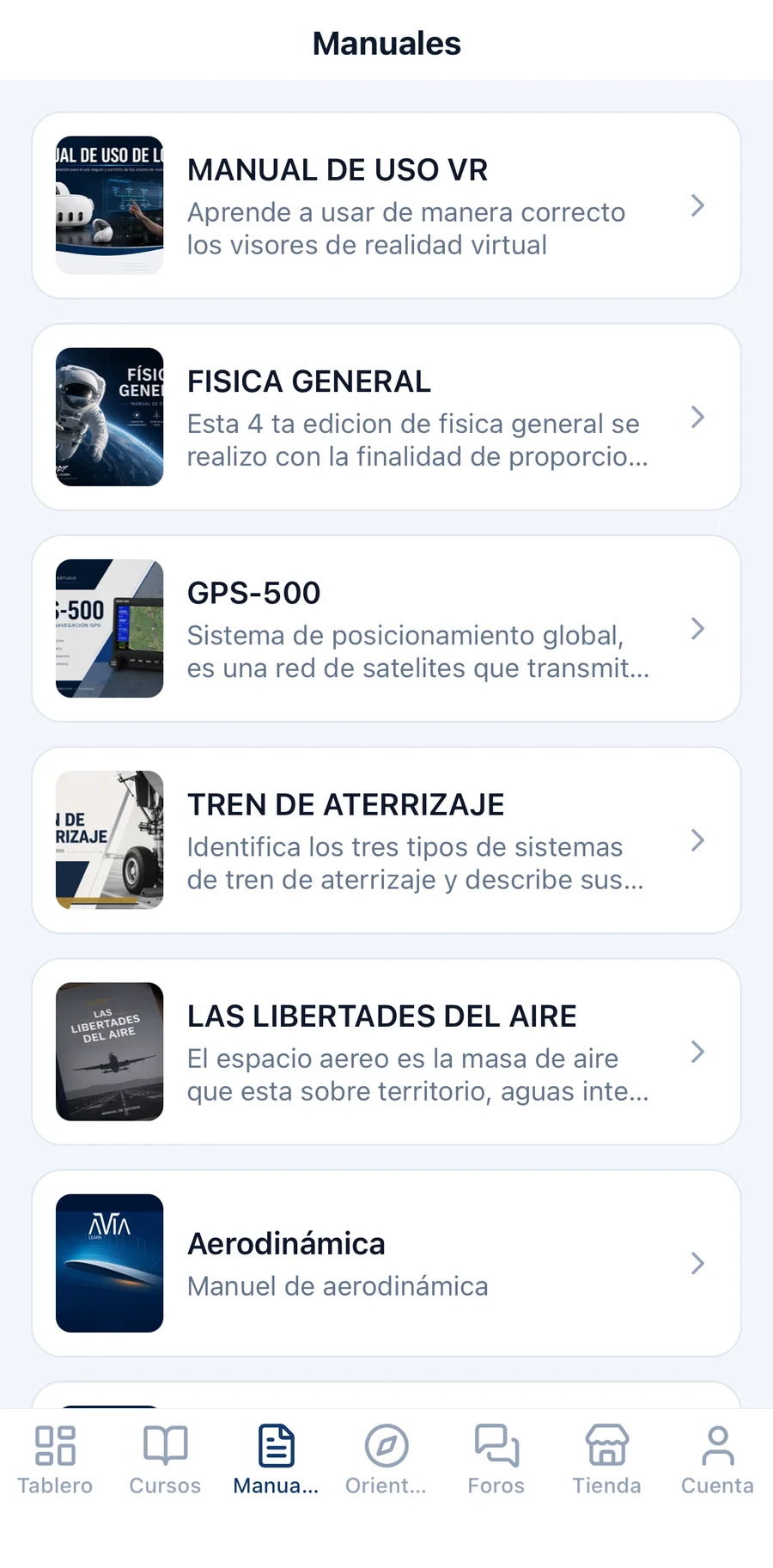 App móvil, captura 5