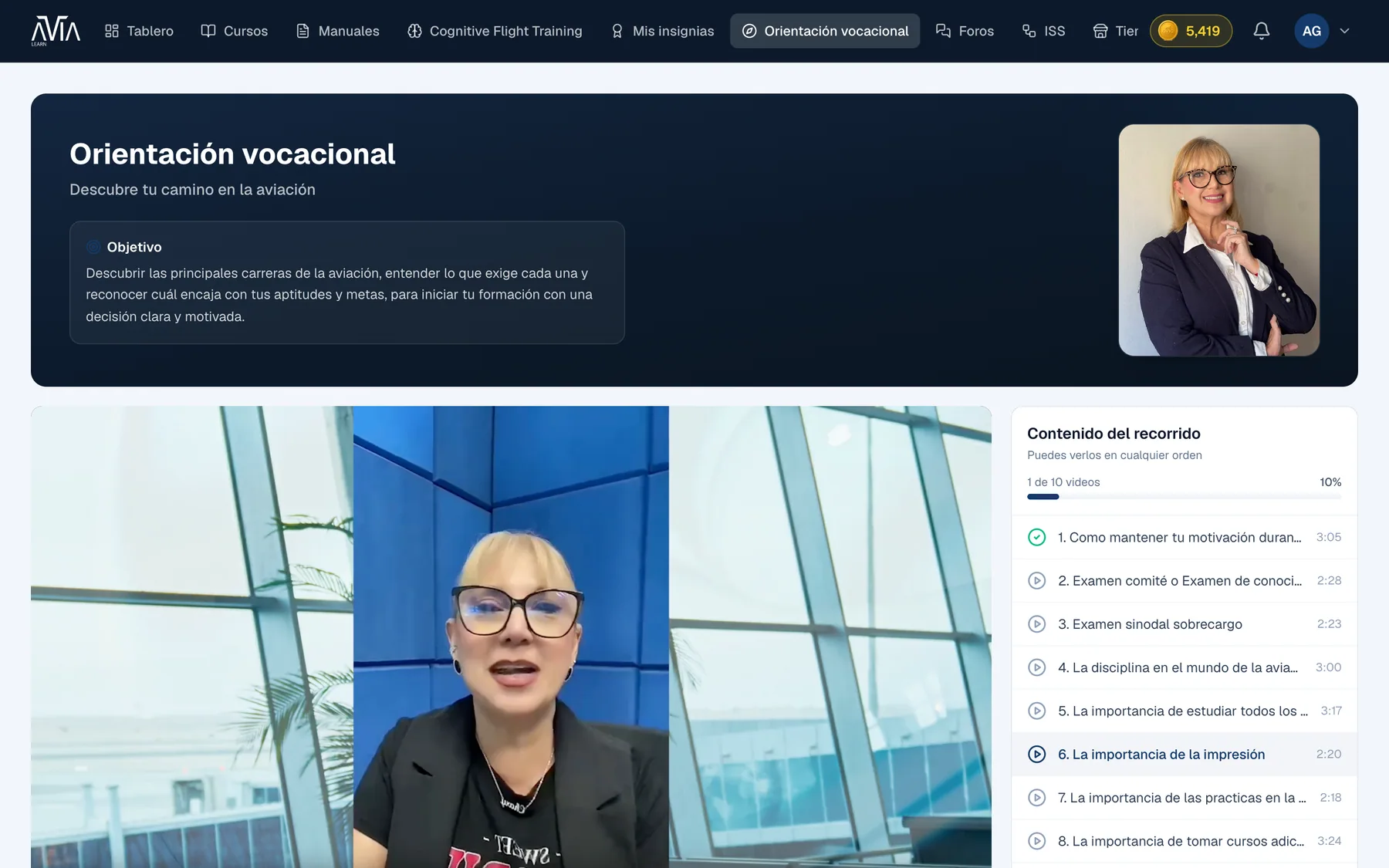 Portal del alumno, captura 8