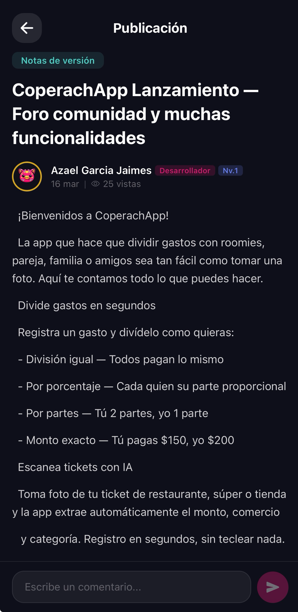 Comunidad y experiencia 3