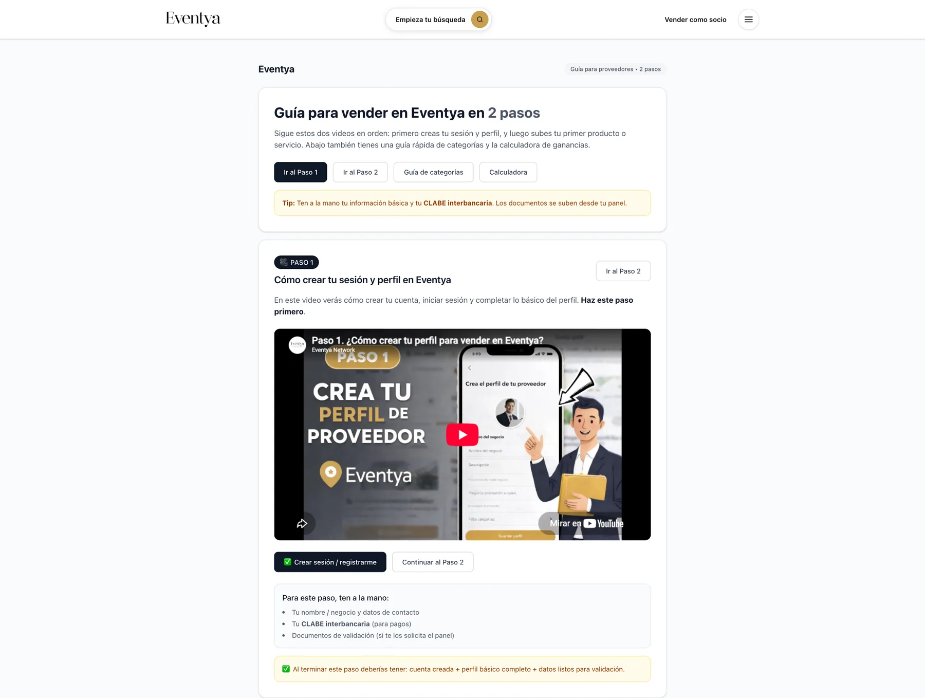 Marketplace web, captura 8