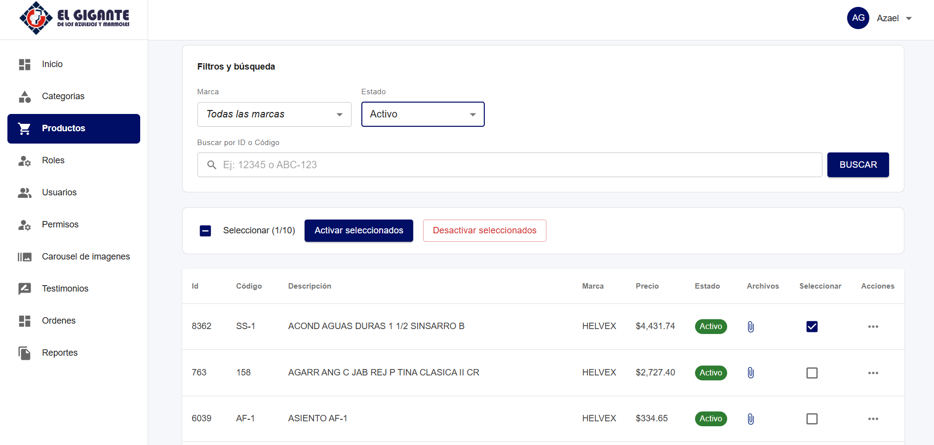 Aplicación web de administración 2