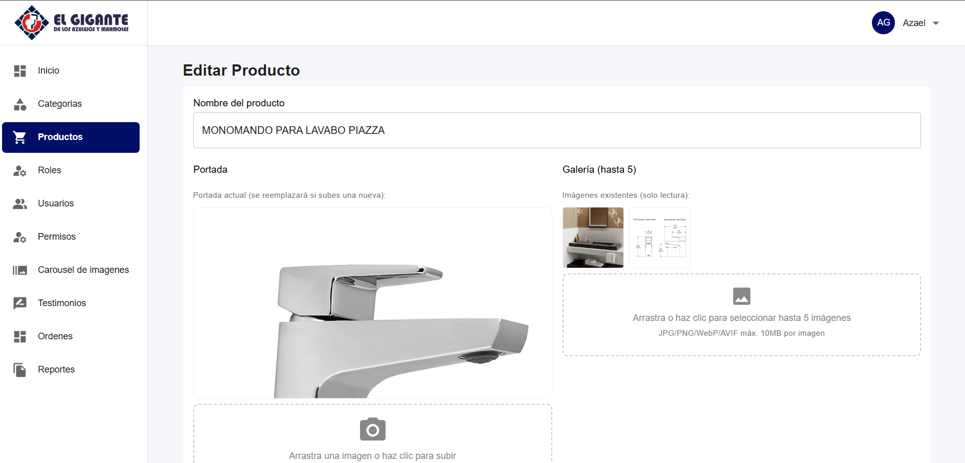Aplicación web de administración 4