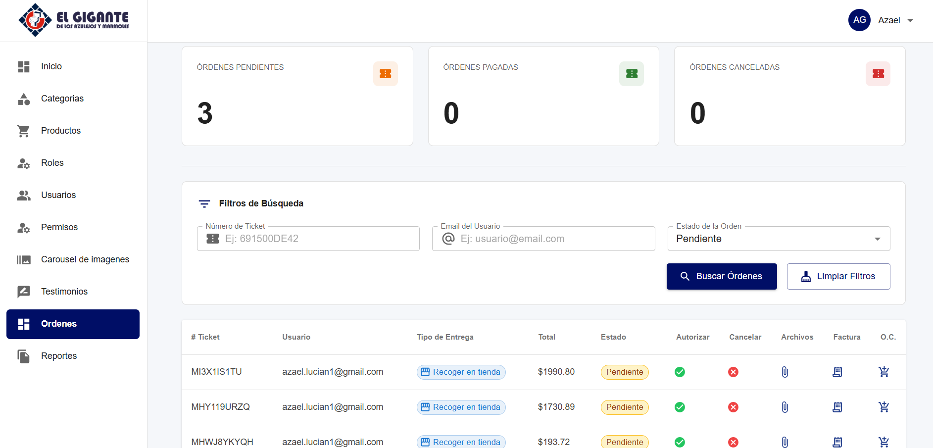 Aplicación web de administración 8