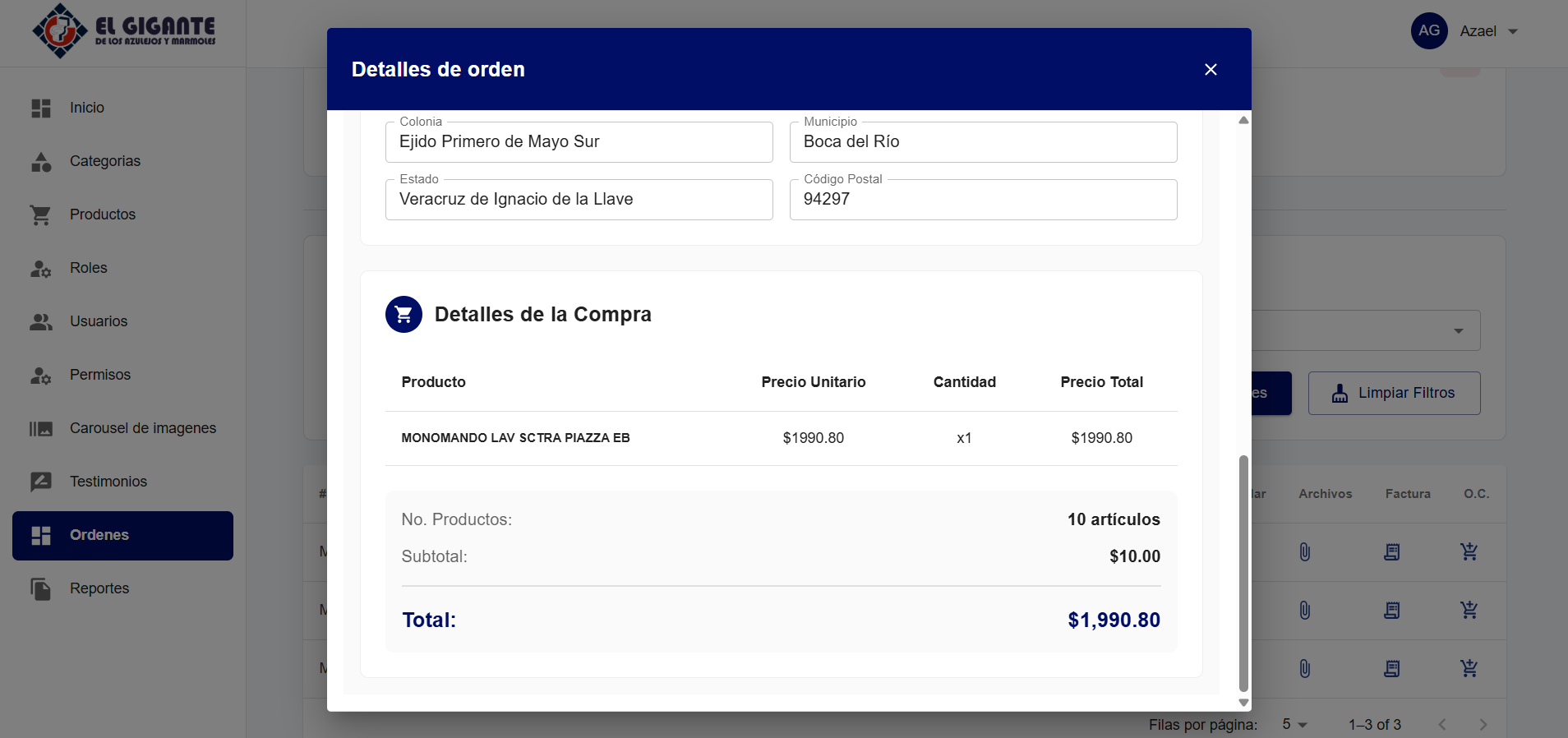 Aplicación web de administración 9