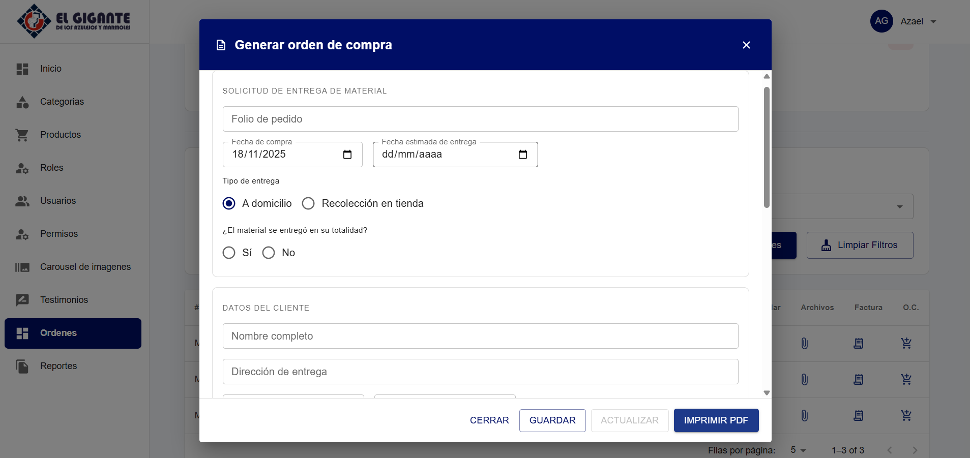 Aplicación web de administración 10