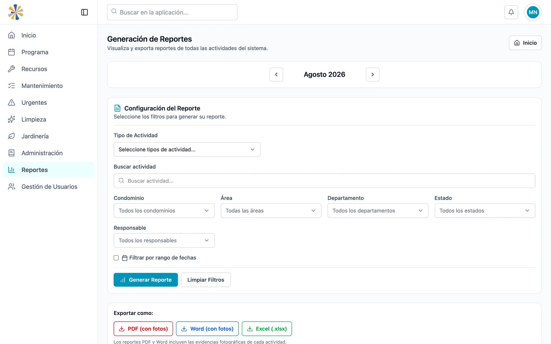 Urgencias, recursos y reportes, captura 4