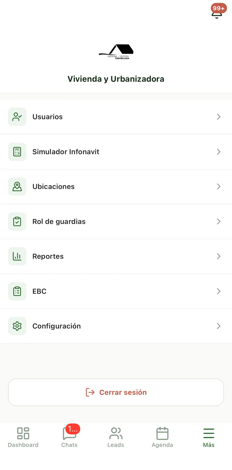App móvil para asesores, captura 9
