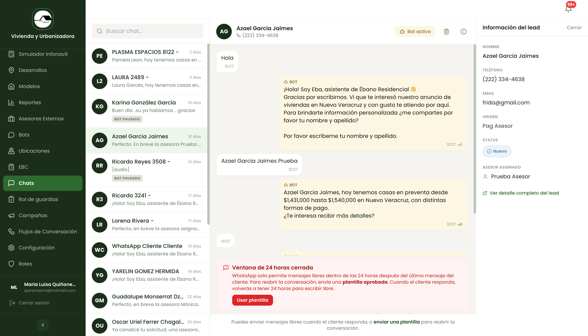 Bot de WhatsApp y automatización 1