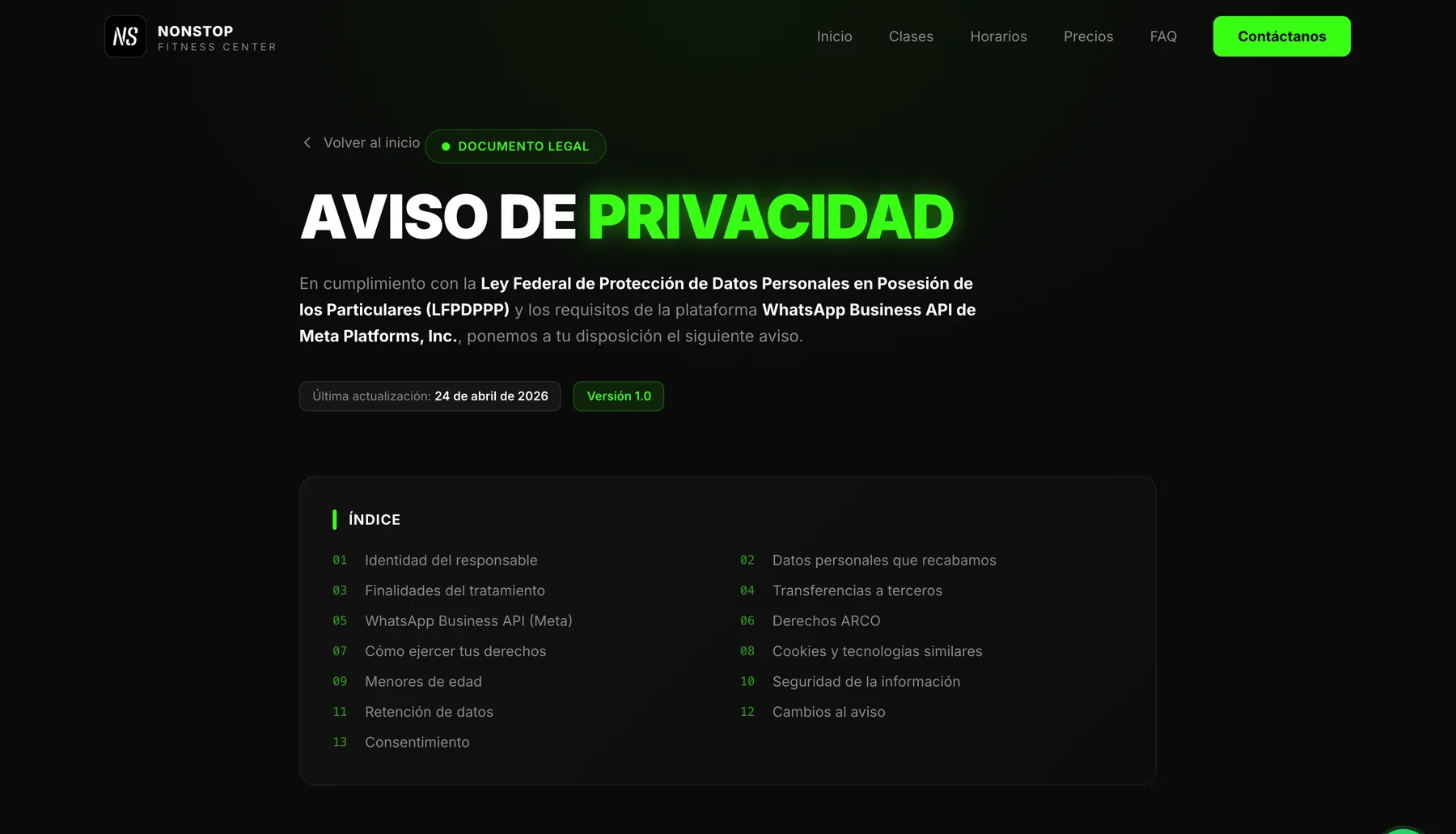 Sitio público, captura 8