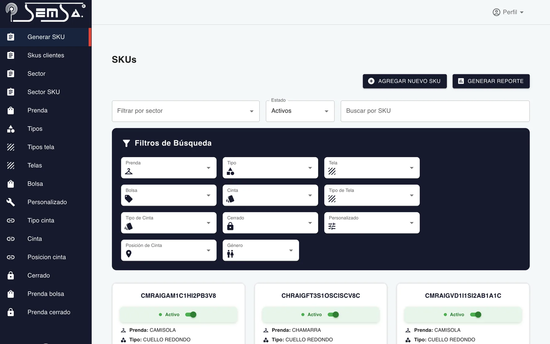 Generación de SKUs, captura 1