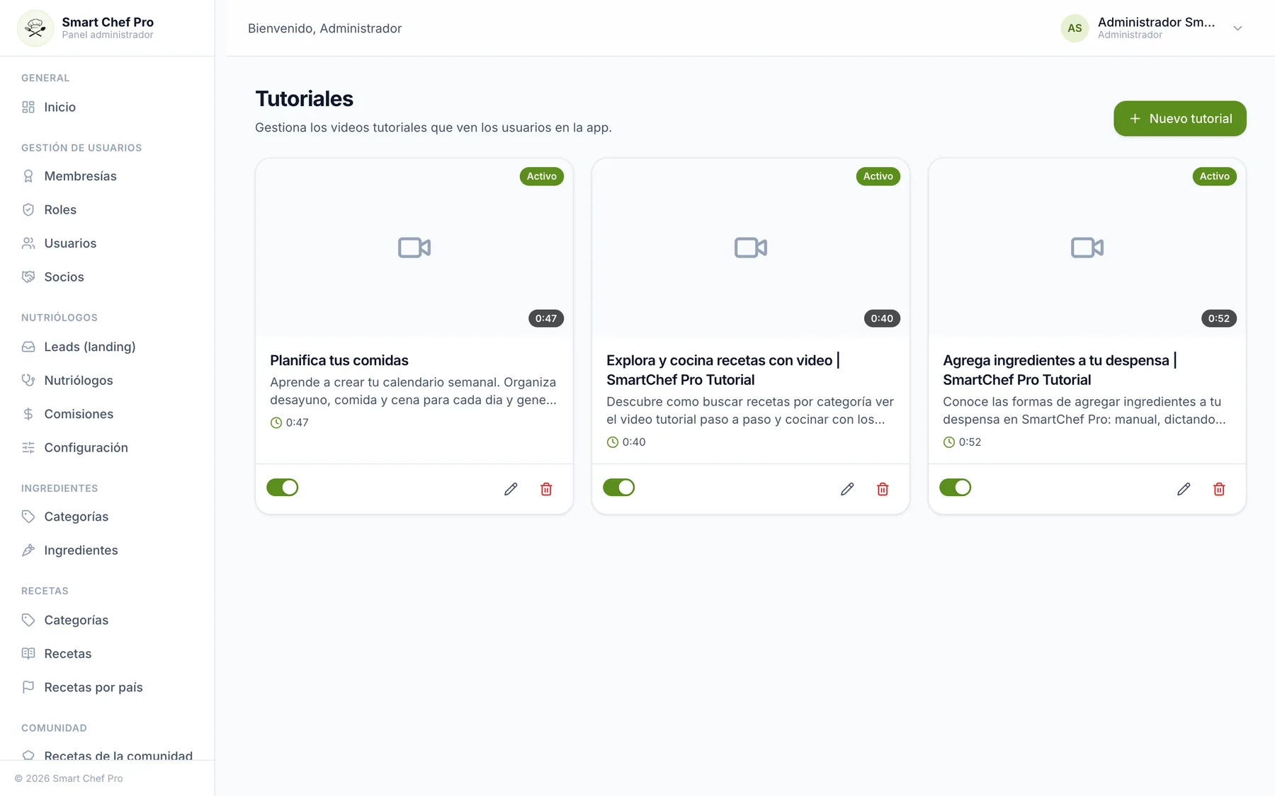 Administrador web, captura 8