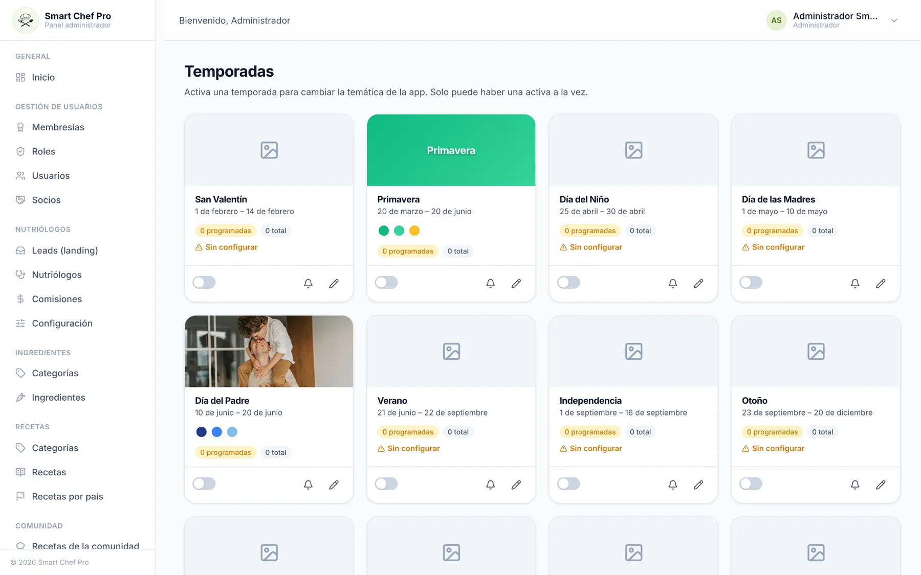 Administrador web, captura 9